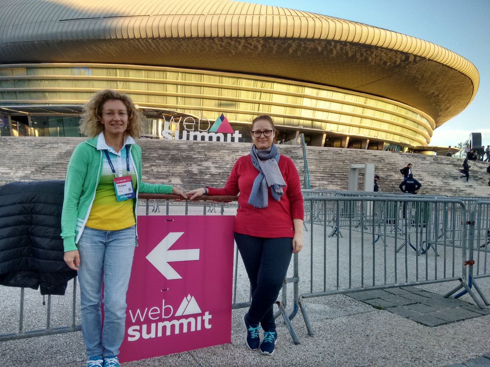Viviana and Emanuela at Web Summit 2017